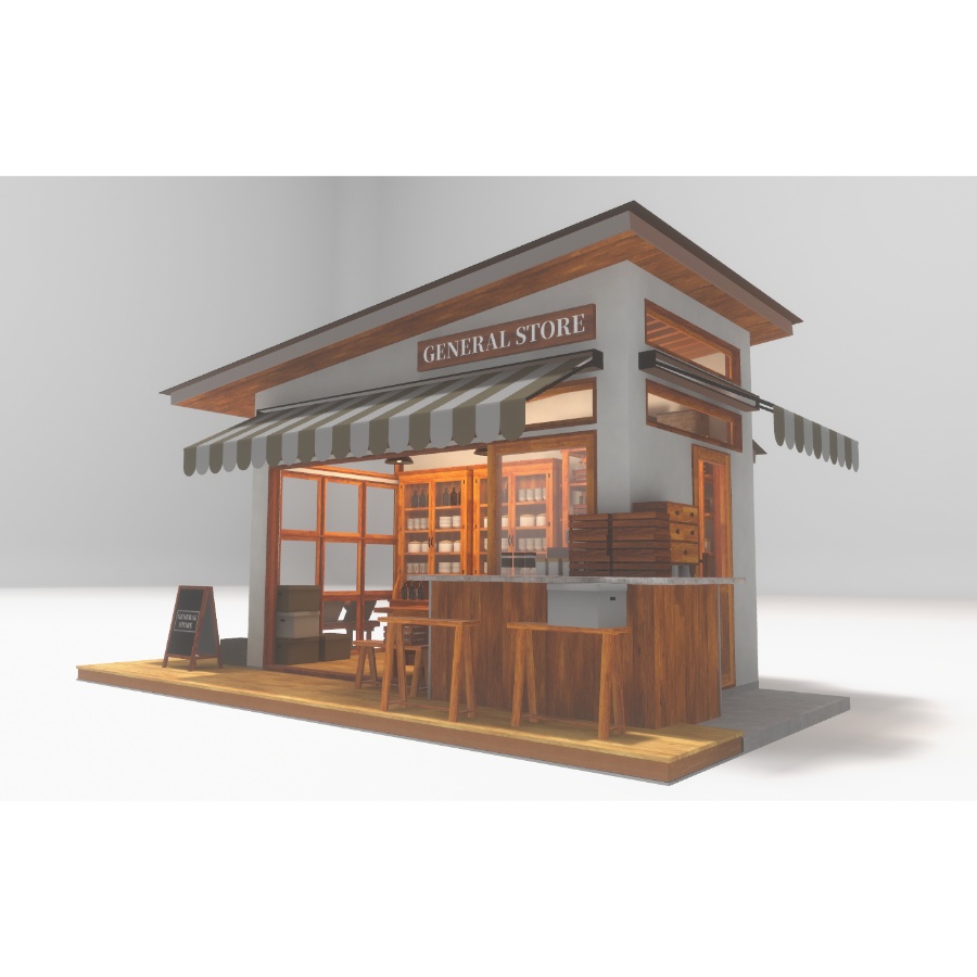 【VRC向け建物アセット】General Store - 雑貨店 -