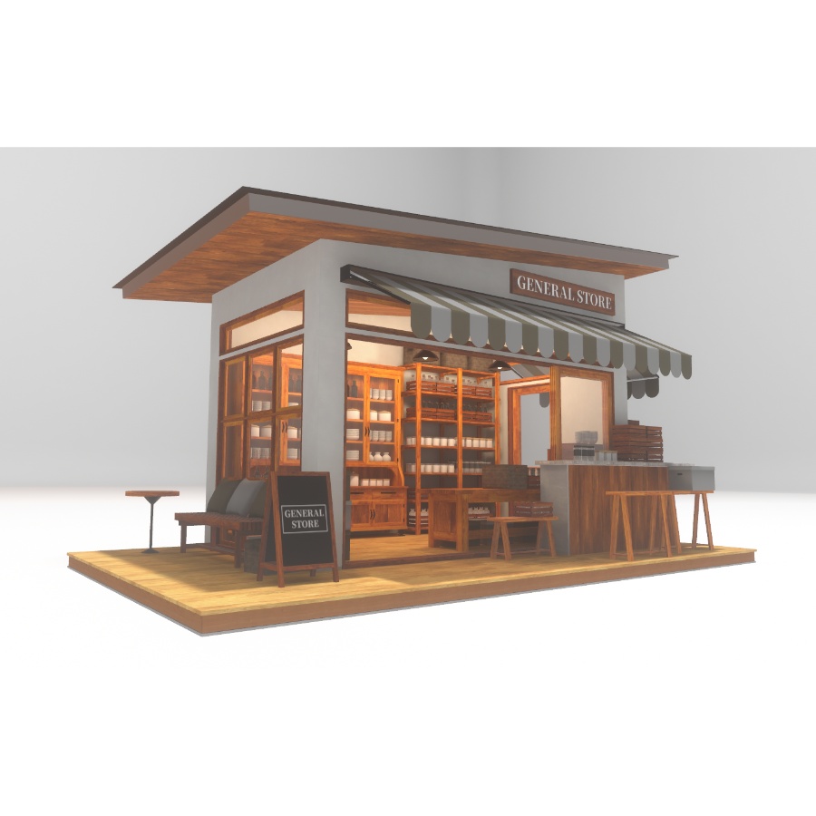 【VRC向け建物アセット】General Store - 雑貨店 -