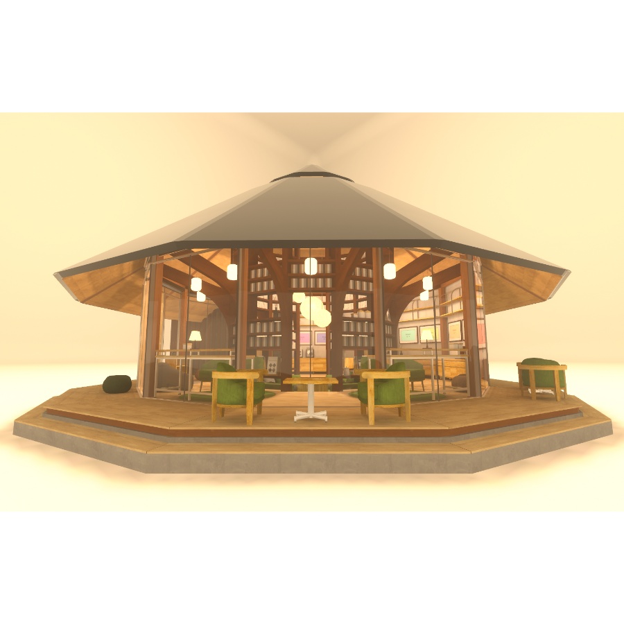 【VRC向け建物アセット】The Library Tree