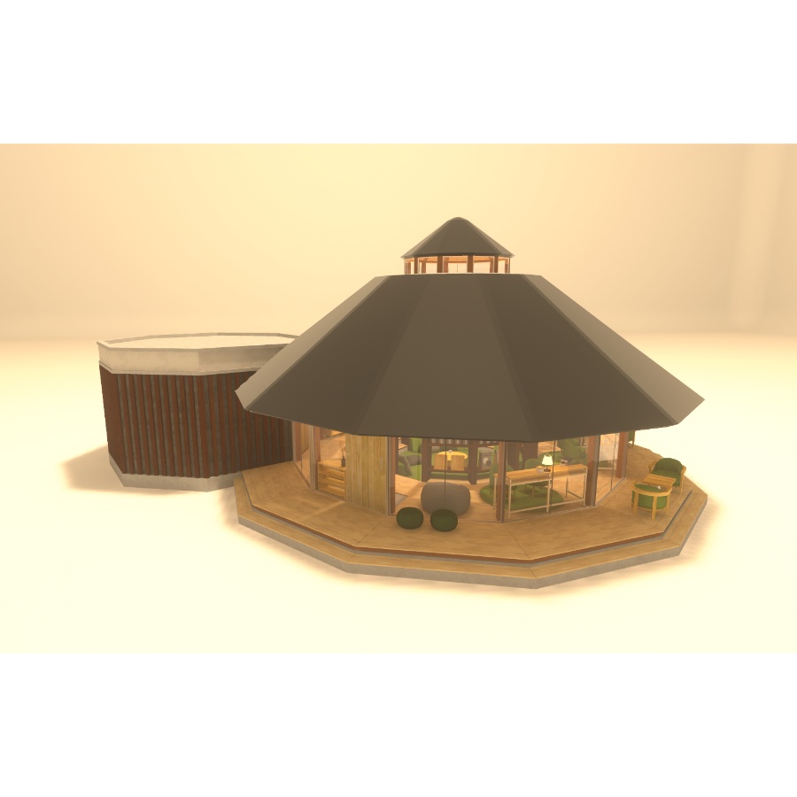【VRC向け建物アセット】The Library Tree