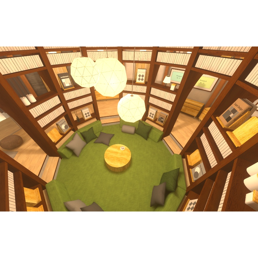 【VRC向け建物アセット】The Library Tree