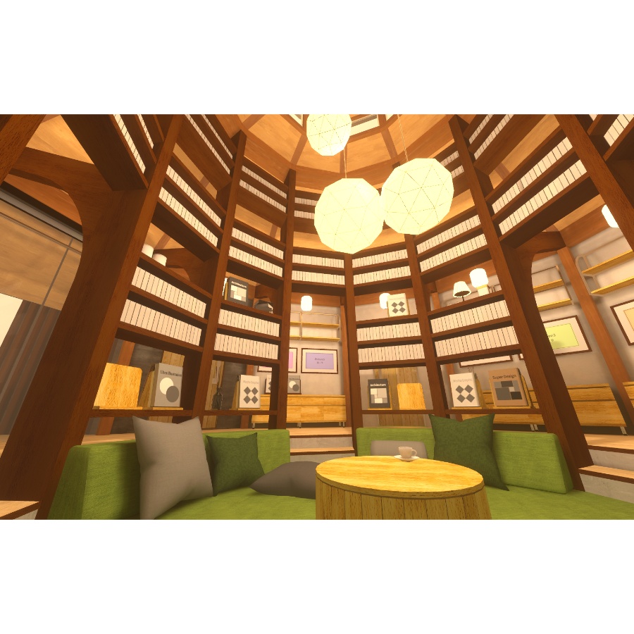 【VRC向け建物アセット】The Library Tree
