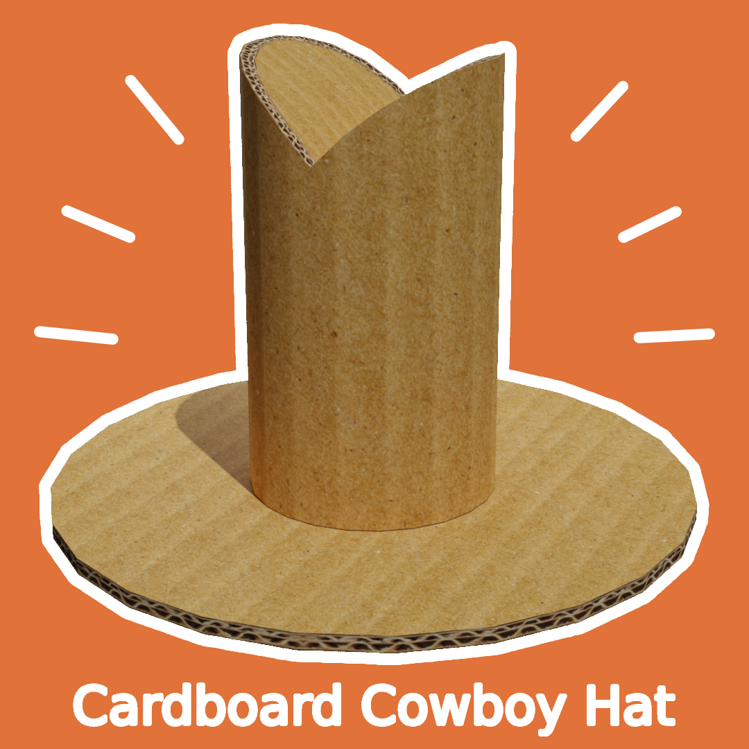 [3D] Cardboard Cowboy Hat - Paintably - BOOTH