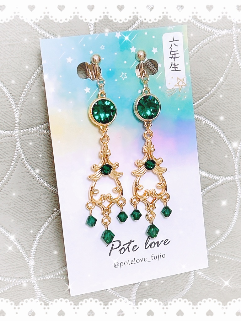 忍たま乱太郎 六年生箱推しシャンデリアピアス／イヤリング