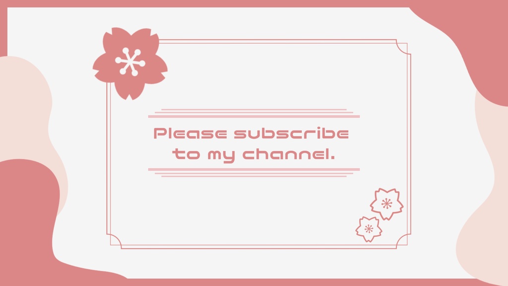 【無料/4種】桜モチーフシーンチェンジ【配信素材】