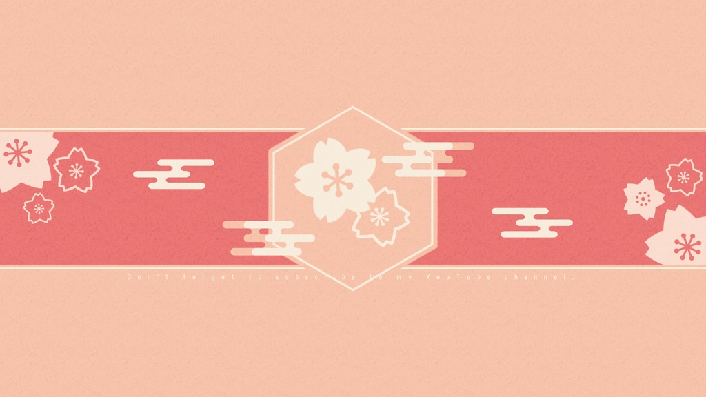 【無料/4種】桜モチーフシーンチェンジ【配信素材】