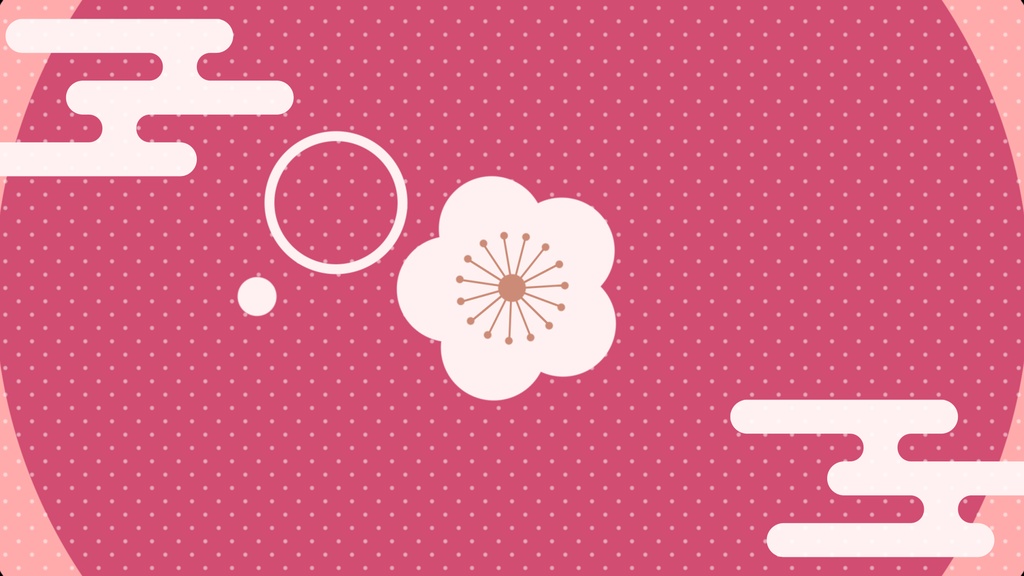 【無料/4種】桜モチーフシーンチェンジ【配信素材】