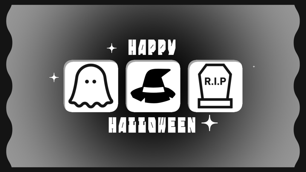 【無料/4カラー】ハロウィン/シーンチェンジ【配信素材】