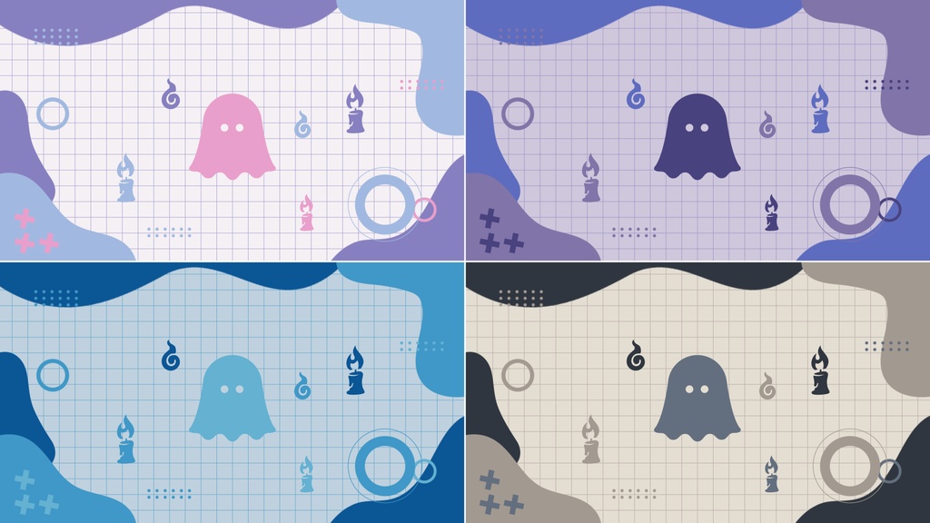 【無料/4カラー】シーンチェンジ【配信素材】