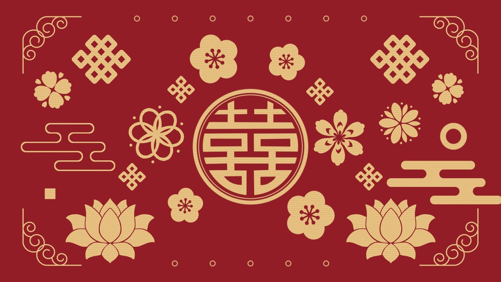 【無料/4カラー】中華風/シーンチェンジ【配信素材】