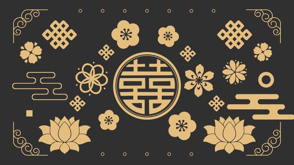 【無料/4カラー】中華風/シーンチェンジ【配信素材】