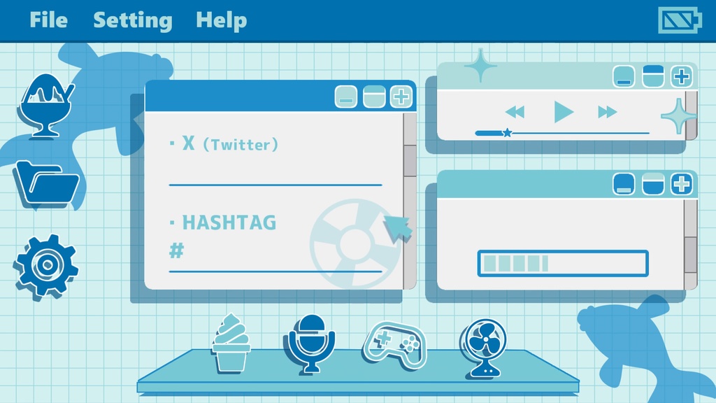 【各2種】夏ver.待機画面/ループ可【配信素材】