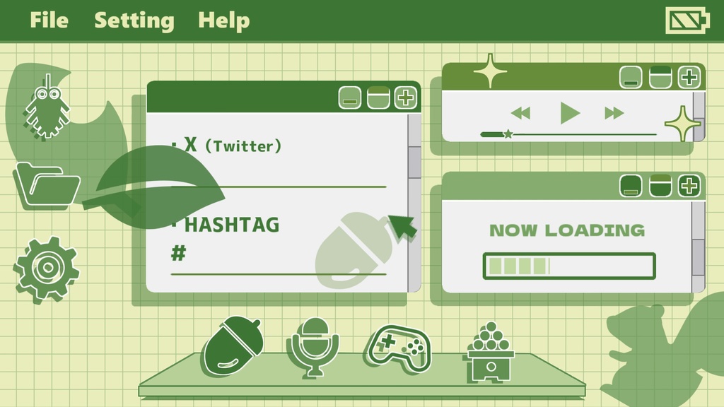 【各2種】秋ver.待機画面/ループ可【配信素材】