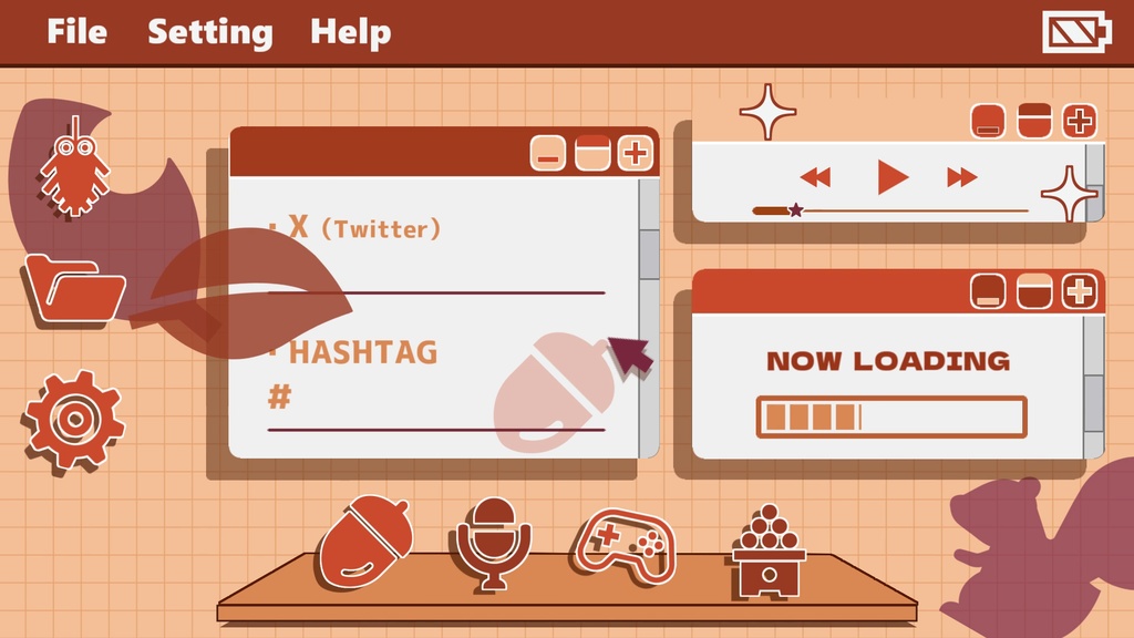 【各2種】秋ver.待機画面/ループ可【配信素材】