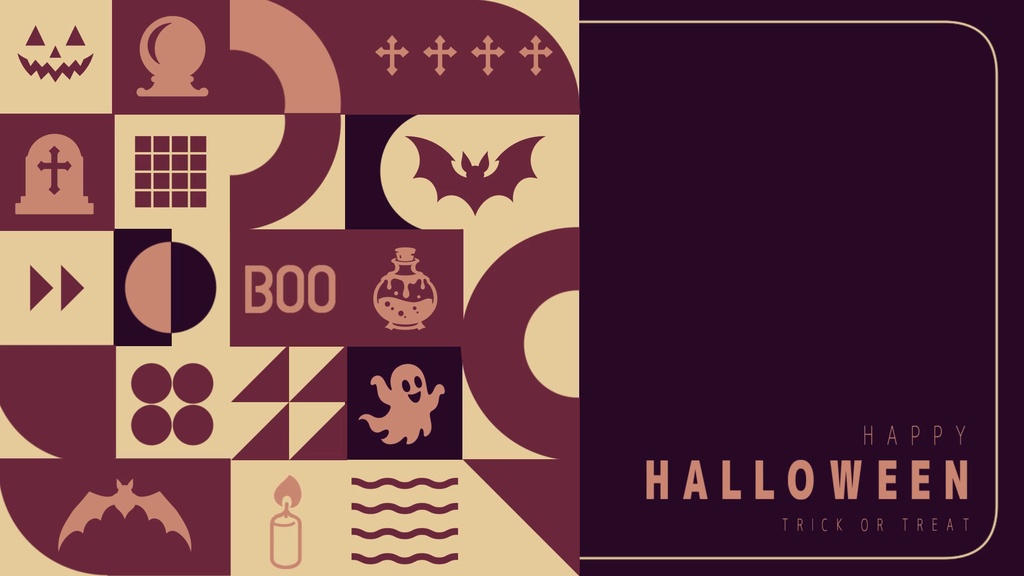 【無料/4カラー】ハロウィン/待機画面/ループ可【配信素材】#016