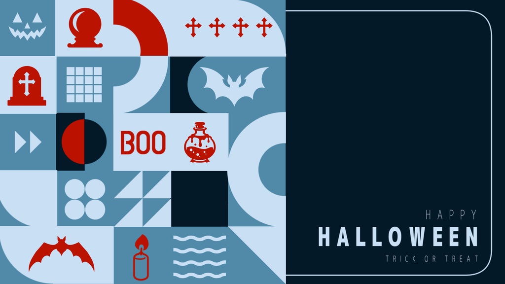 【無料/4カラー】ハロウィン/待機画面/ループ可【配信素材】#016