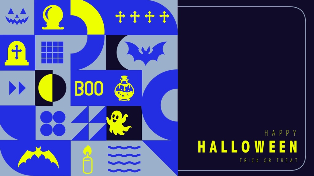 【無料/4カラー】ハロウィン/待機画面/ループ可【配信素材】#016