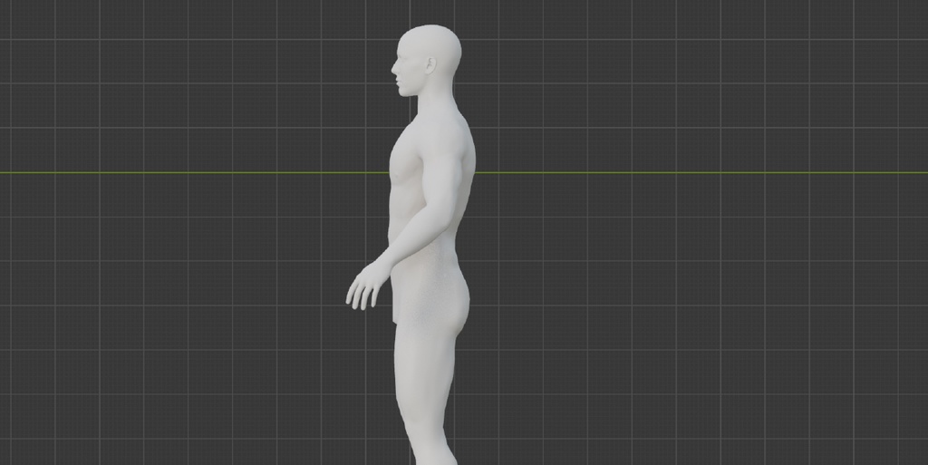 男性ベースメッシュ 3Dモデル|キャラクター制作・ゲーム・映像向け