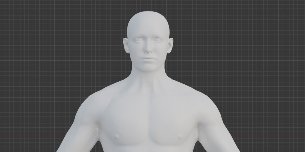 男性ベースメッシュ 3Dモデル|キャラクター制作・ゲーム・映像向け
