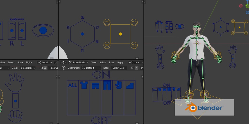 【映像制作 / Unity / デッサン人形向け】男性3Dモデル/Male 3D Character Model for Animation / Unity / Figure Study