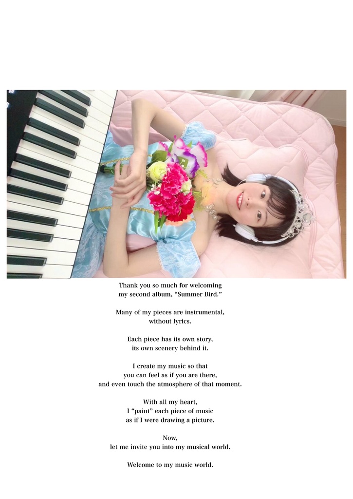 Digital Edition Nozomi Hoshino 2nd Album “Summer Bird” Track Commentary Collection
