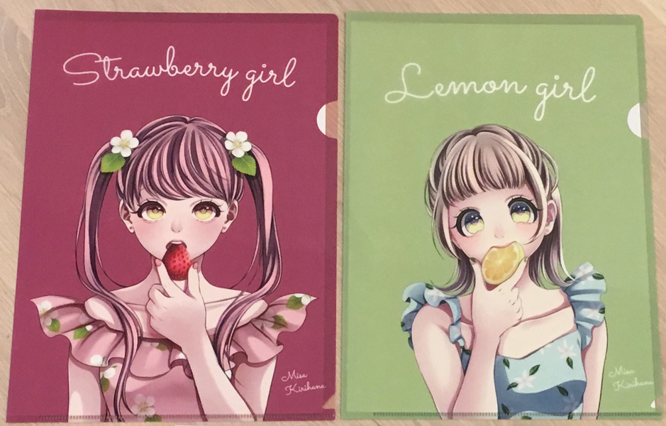 A4クリアファイル ストロベリー・レモン