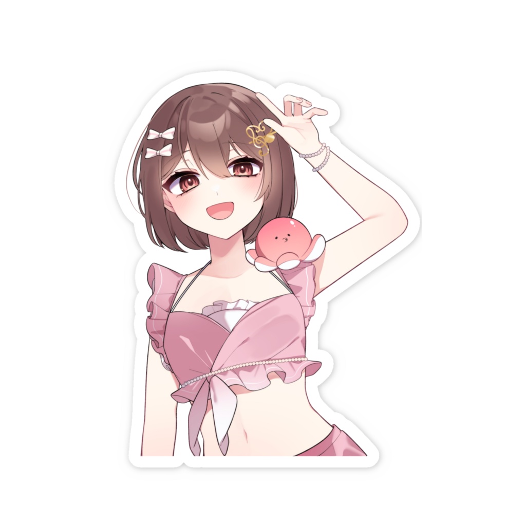 スマホステッカー たこり水着