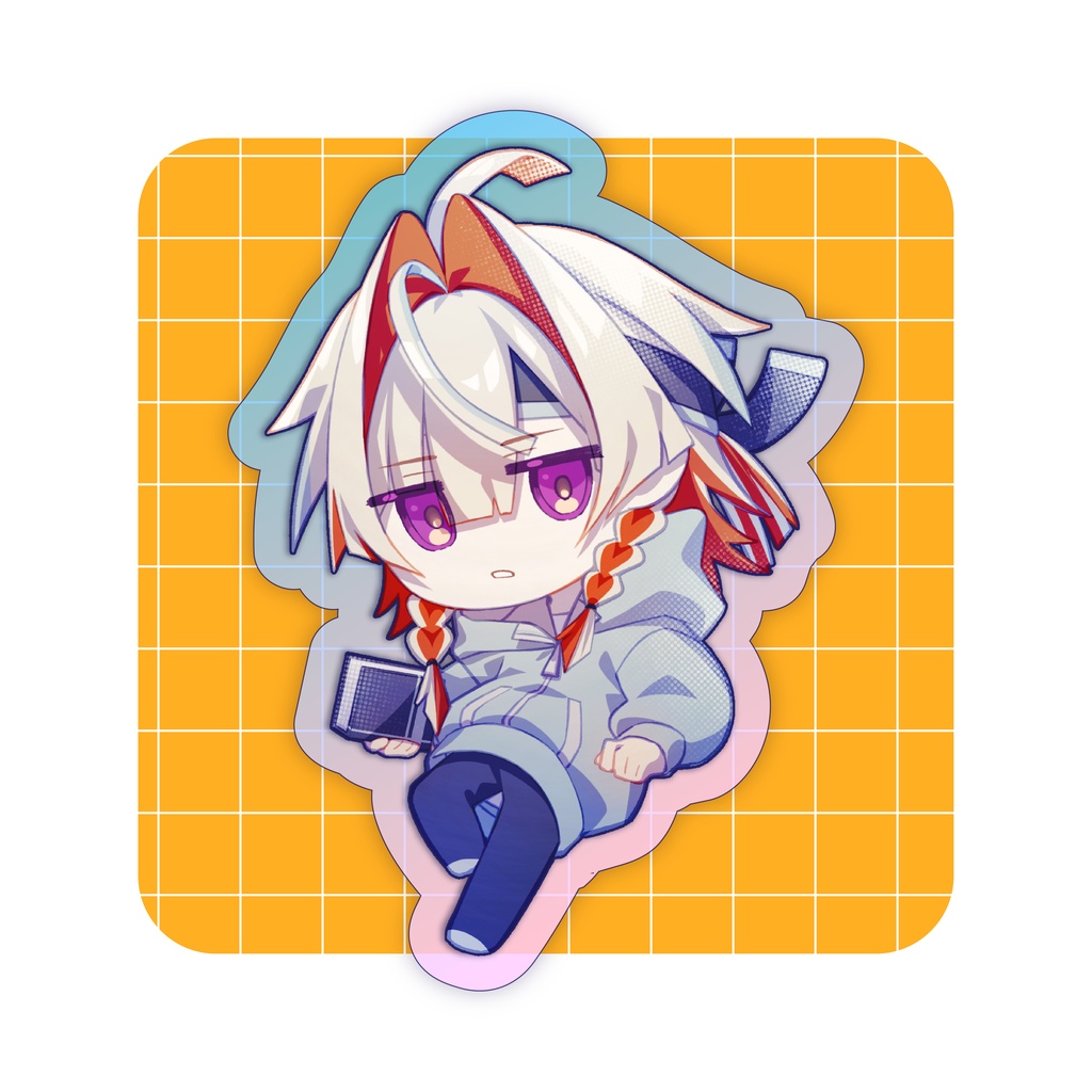 偏光アクリルキーホルダー(烏音風寧)