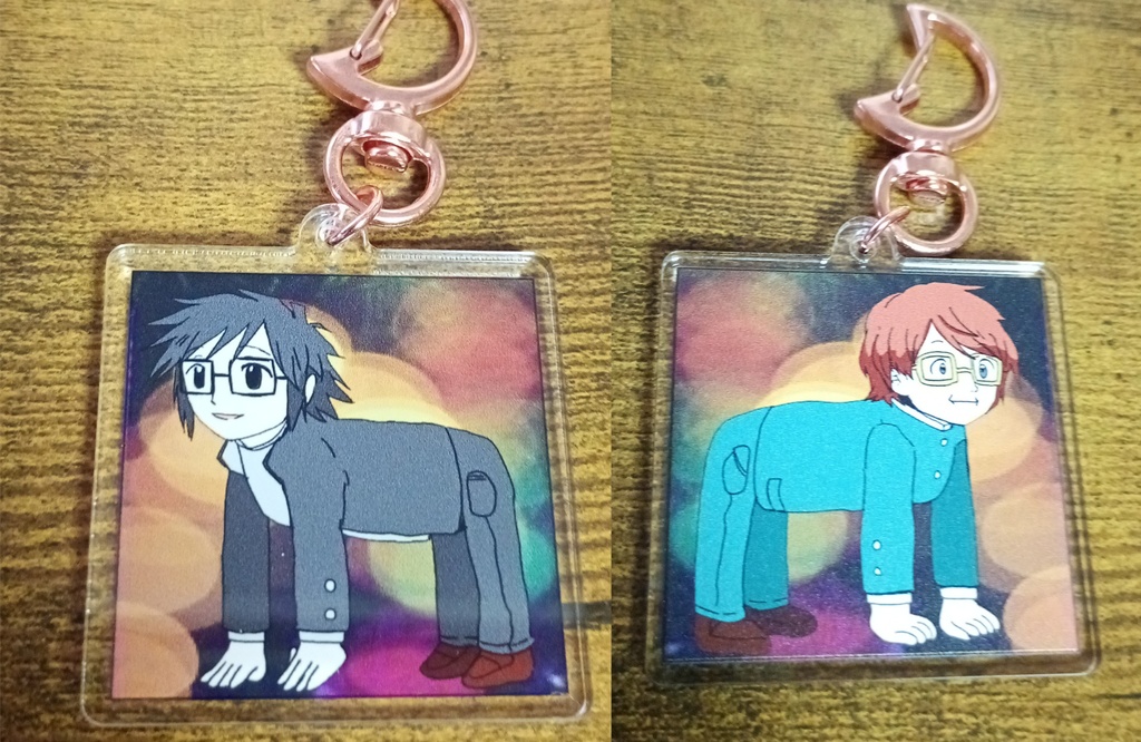 【Ranfren official merch】 Tsukada / Ikeda double side keychain【ランフレン】