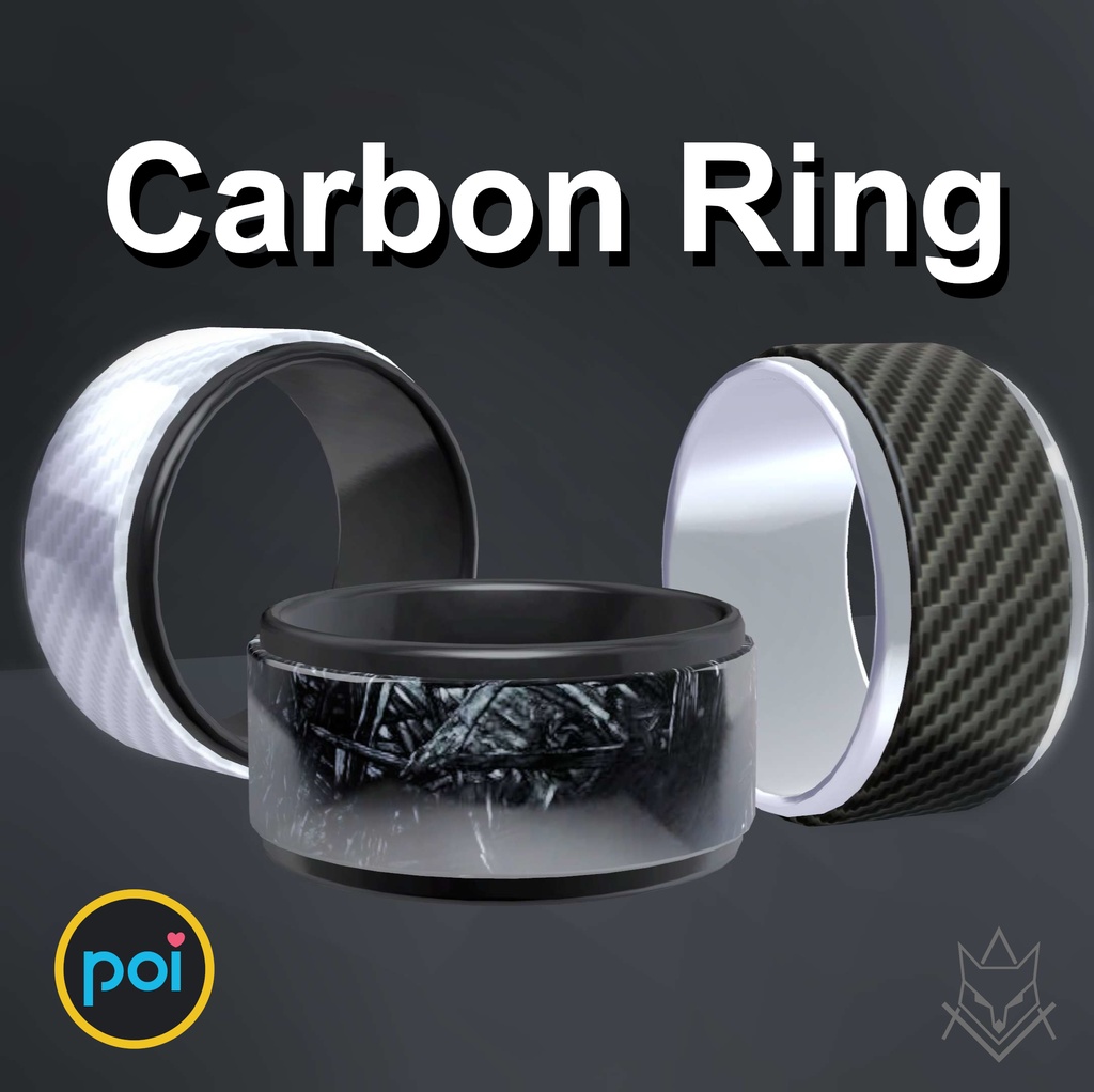 [Free]Carbon Ring カーボンリング 『VRChat想定』