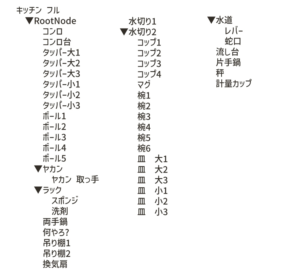 【3D】キッチン