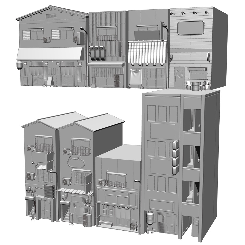 【3D】飲み屋街