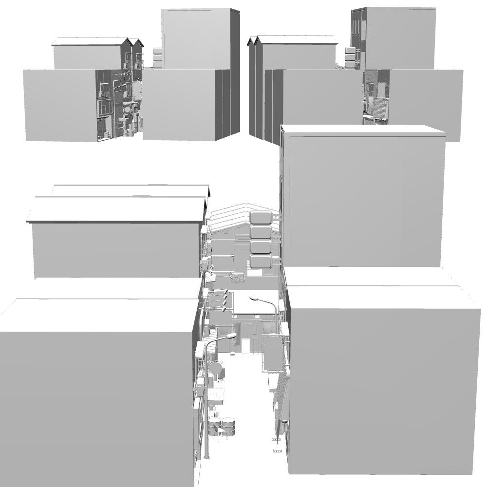 【3D】飲み屋街