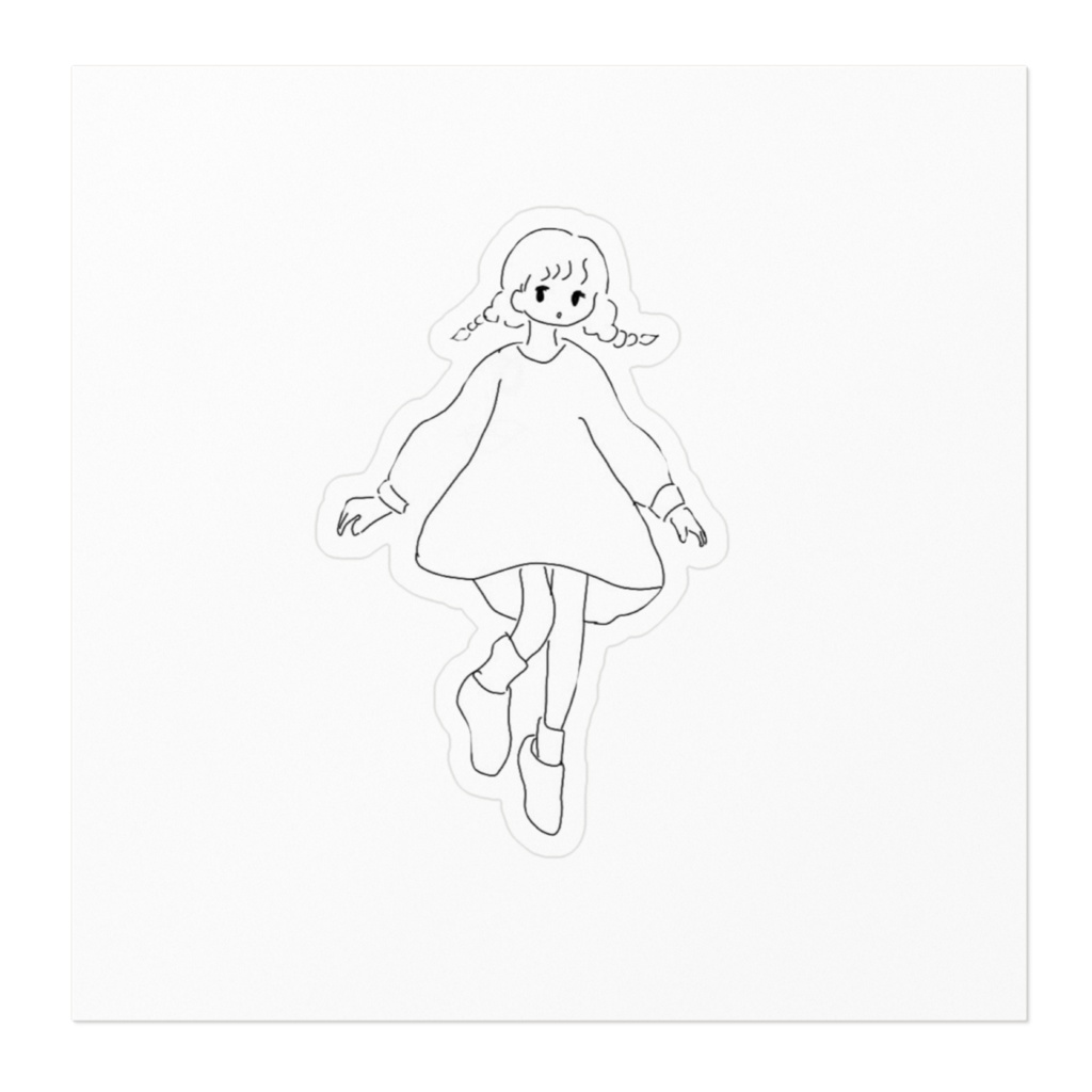 ふゆうするおんなのこ