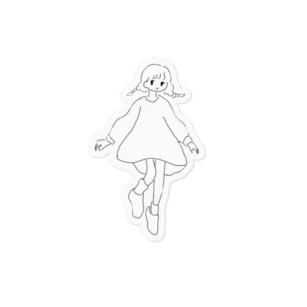 ふゆうするおんなのこ