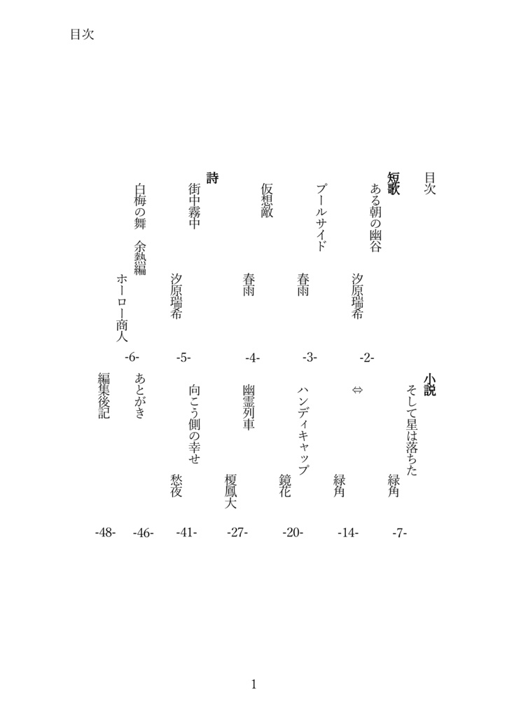 岩手大学文芸同好会 R5年度フリー冊子「薫風」