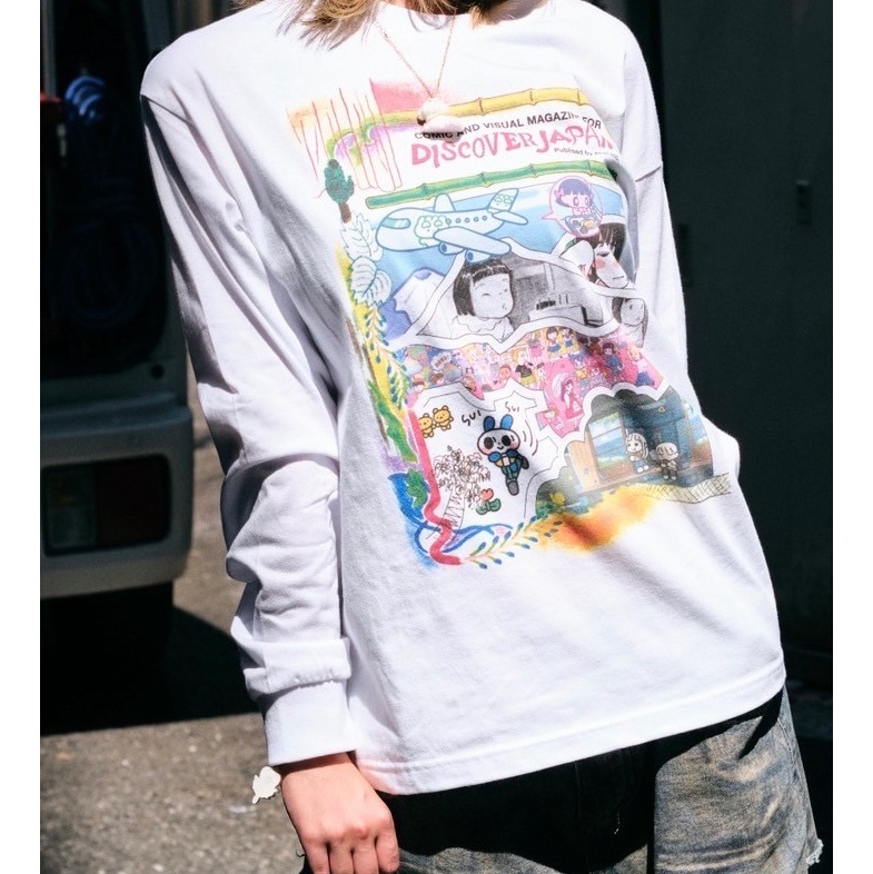 DISCOVER JAPAN 長袖Tシャツ ①