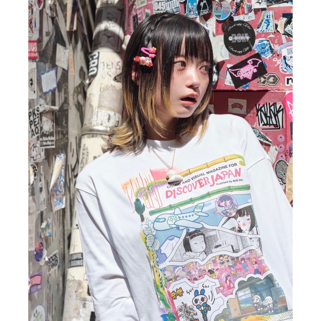 DISCOVER JAPAN 長袖Tシャツ ①
