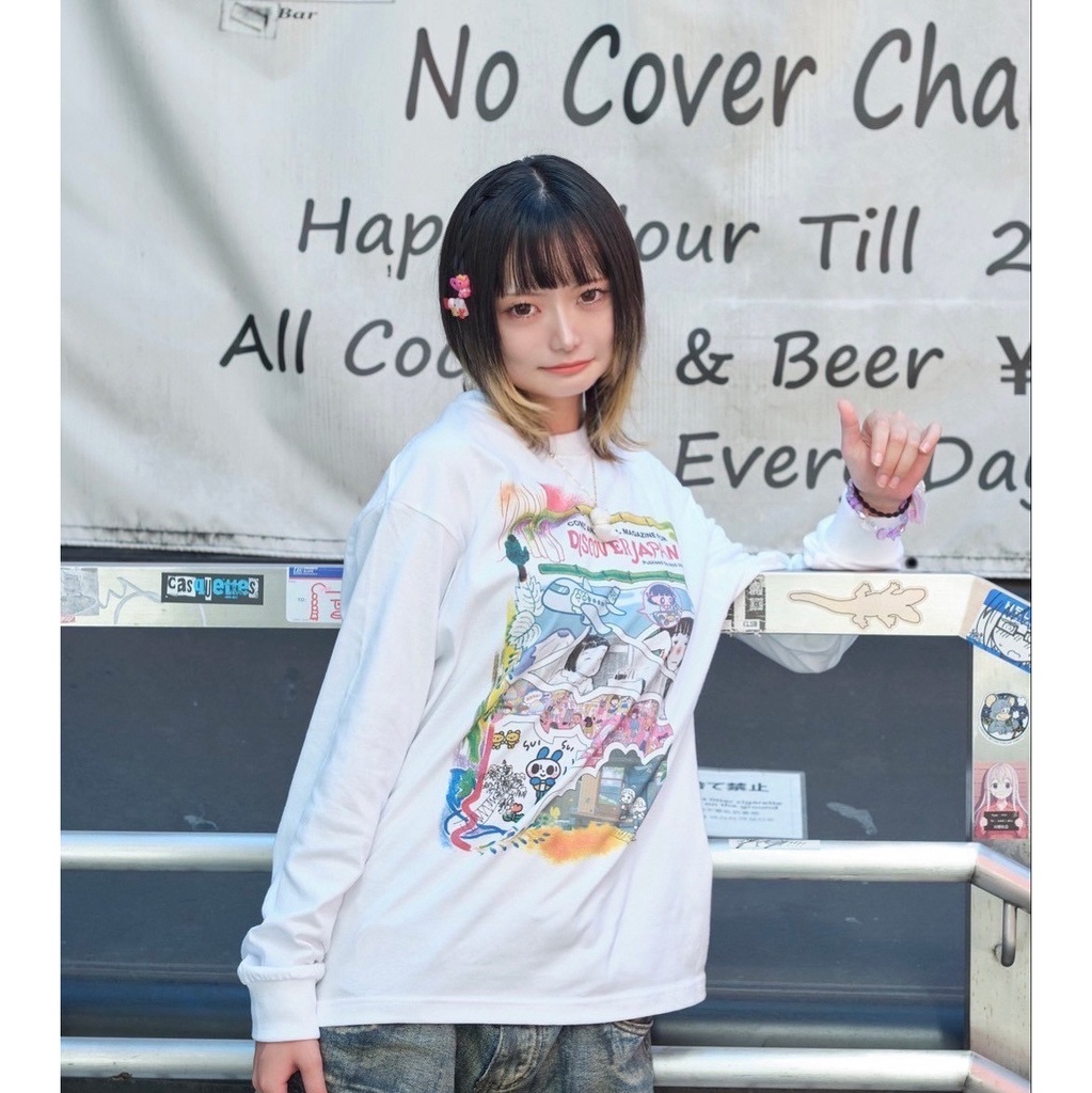 DISCOVER JAPAN 長袖Tシャツ ①