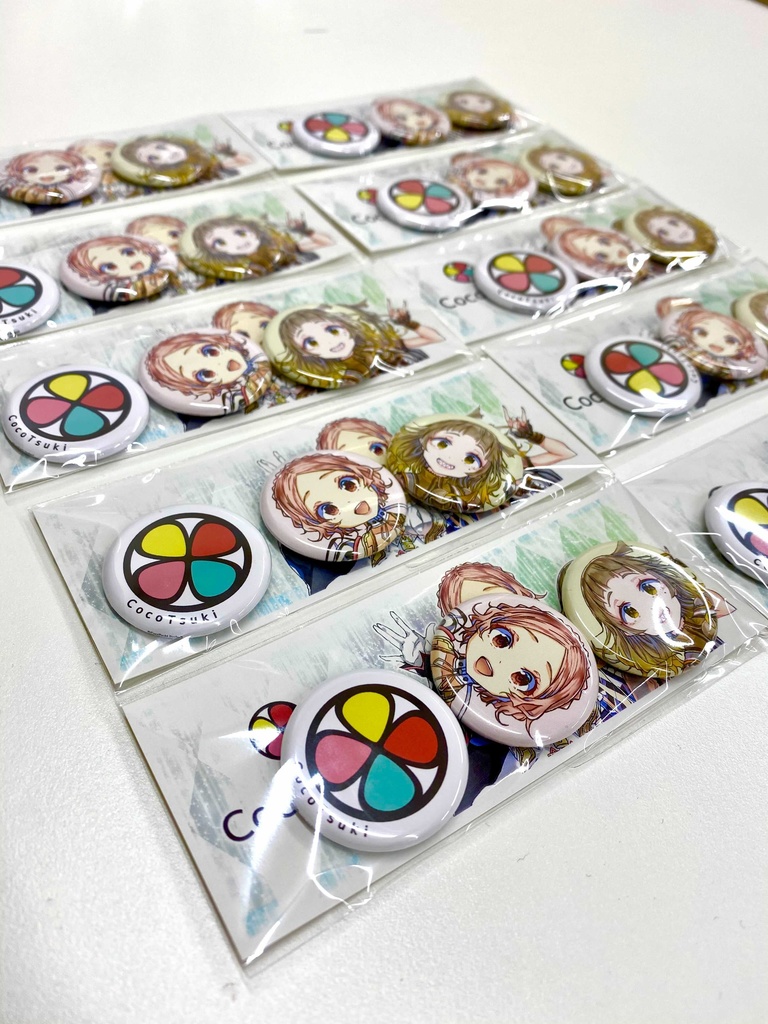 【数量限定】ココツキ オリジナル缶バッジ 3種セット