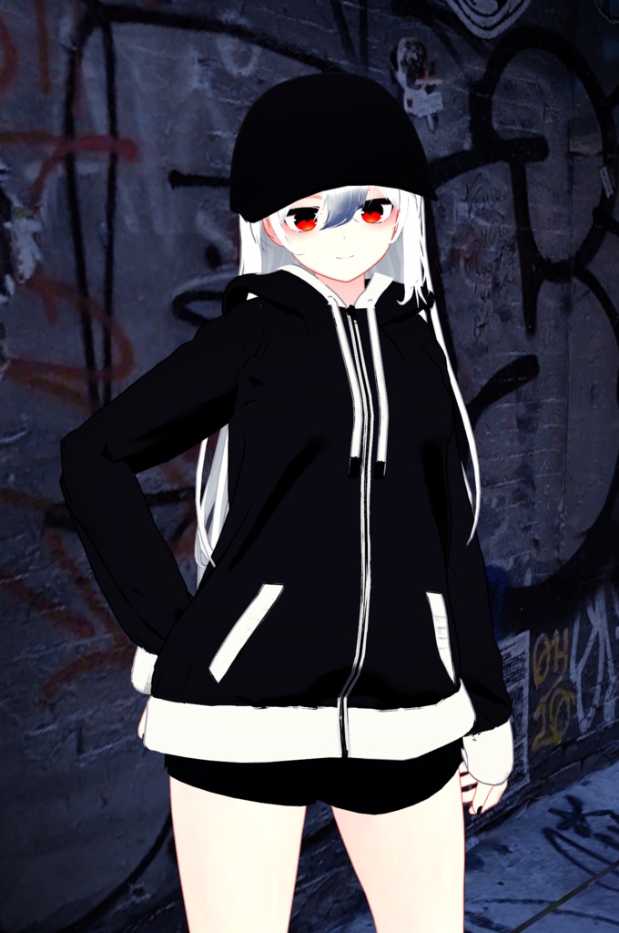 桔梗(kikyo)専用ripple outfit / zip up hood