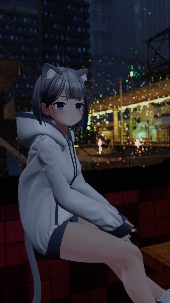 桔梗(kikyo)専用ripple outfit / zip up hood