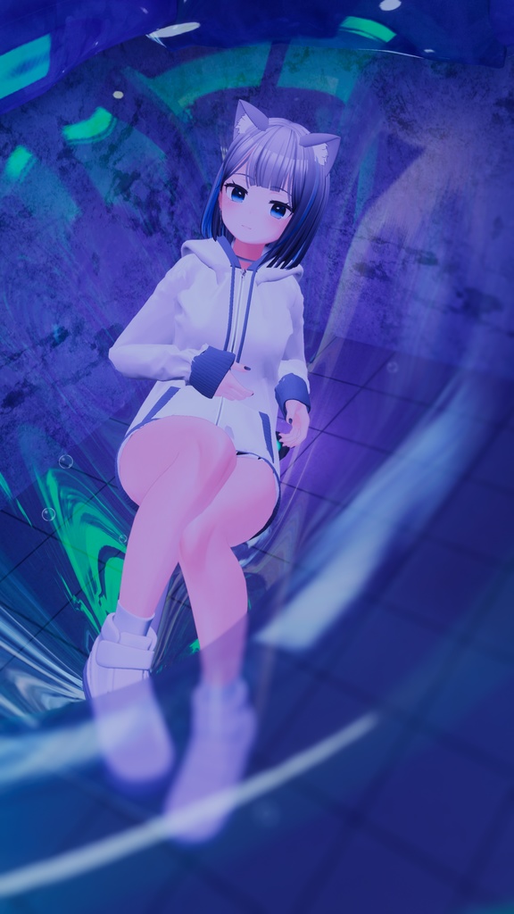 桔梗(kikyo)専用ripple outfit / zip up hood