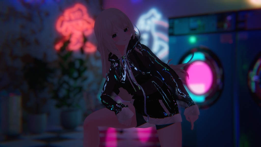 桔梗(kikyo)専用ripple outfit / zip up hood