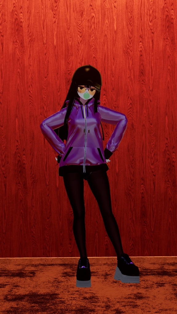 桔梗(kikyo)専用ripple outfit / zip up hood