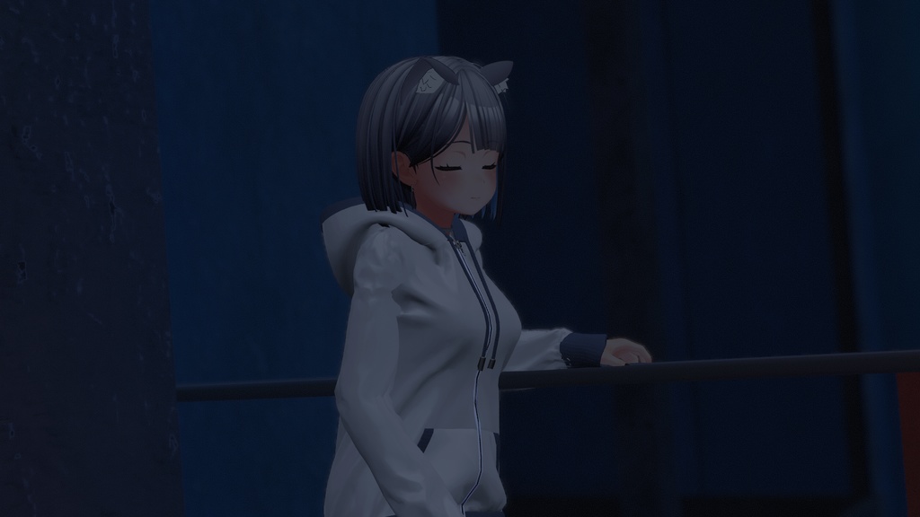 ユギ対応ripple outfit / zip up hood