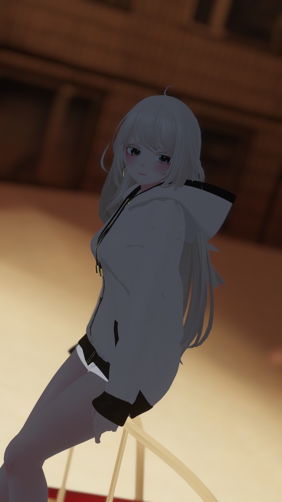 ユギ対応ripple outfit / zip up hood