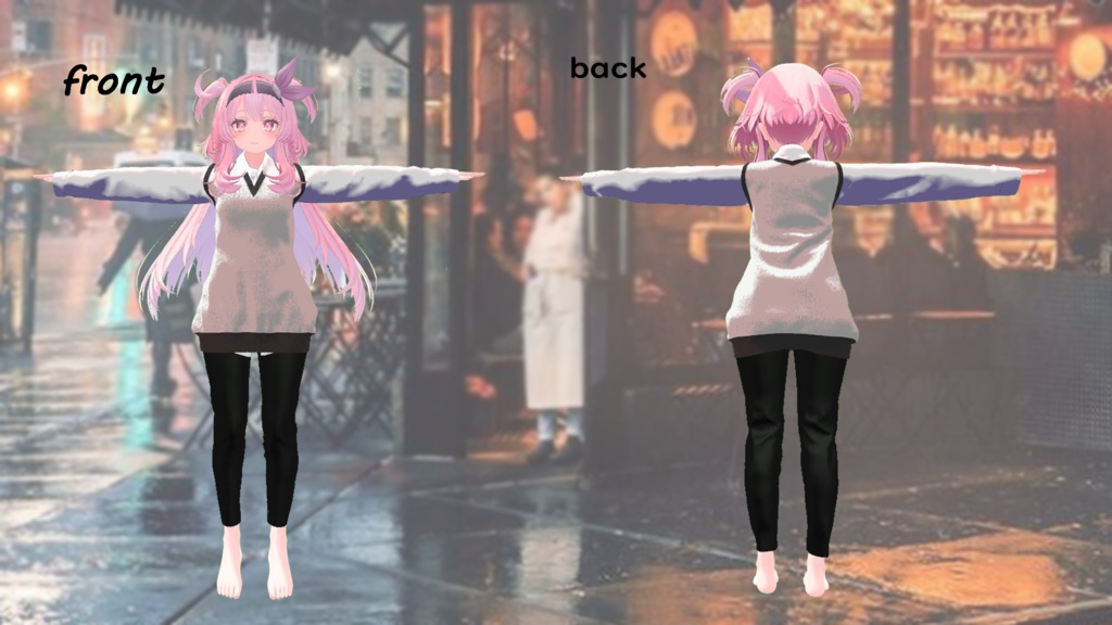 ripple outfit / vest