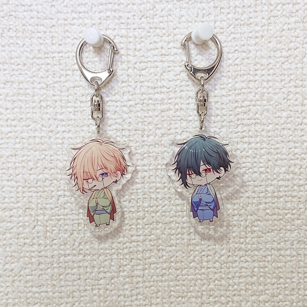 物書き綴 アクリルキーホルダー クロver.