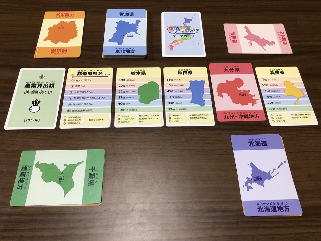 都道府県カード ~ランキング順に並べよう~